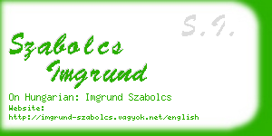 szabolcs imgrund business card